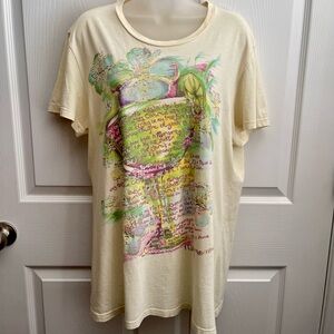 MARGARITAVILLE WOMENS TEE WOMAN TO BLAME LYRICS GRAPHIC XL